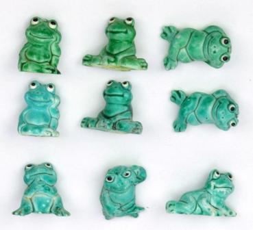 Ü Ei - 6 Happy Frogs + 3 Varianten - 1986 - 9 Figuren