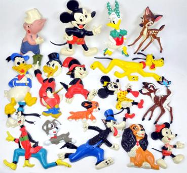 Wandhänger, halb plastische Wandfigur, Disney, 60er Jahre - zur Auswahl