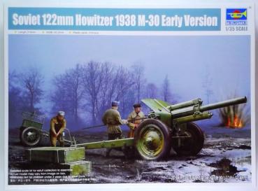 SOVIET 1938 M-30 122mm Howitzer Early Version 1/35 model kit Trumpeter 02343