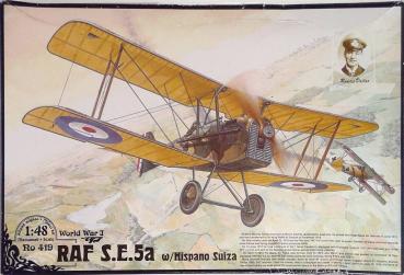 RAF S.E.5a w/ Hispano Suiza 1/48 model kit RODEN 419