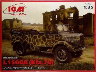 L1500A (Kfz.70) WWII German Personal Car 1/35 model kit ICM 35525