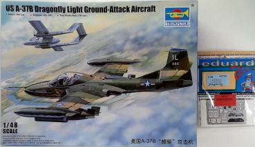 A-37B Dragonfly light ground-attack & Upgrade 1/48 model kit TRUMPETER 02889