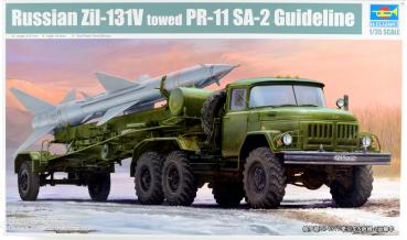 Russian ZiL-131V towed PR-11 SA-2 Guideline 1/35 model kit Trumpeter 01033