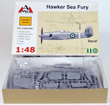 Hawker Sea Fury FB.11 Egypt REAF - SELTEN! - 1/48 model kit AMG 48607