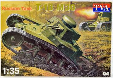 T-18 M30 RUSSIAN TANK 1/35 model kit TVA 04