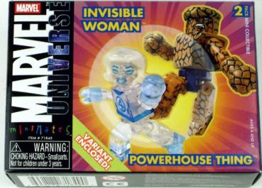 Marvel MINIMATES Invisible Woman & Powerhouse Thing OVP